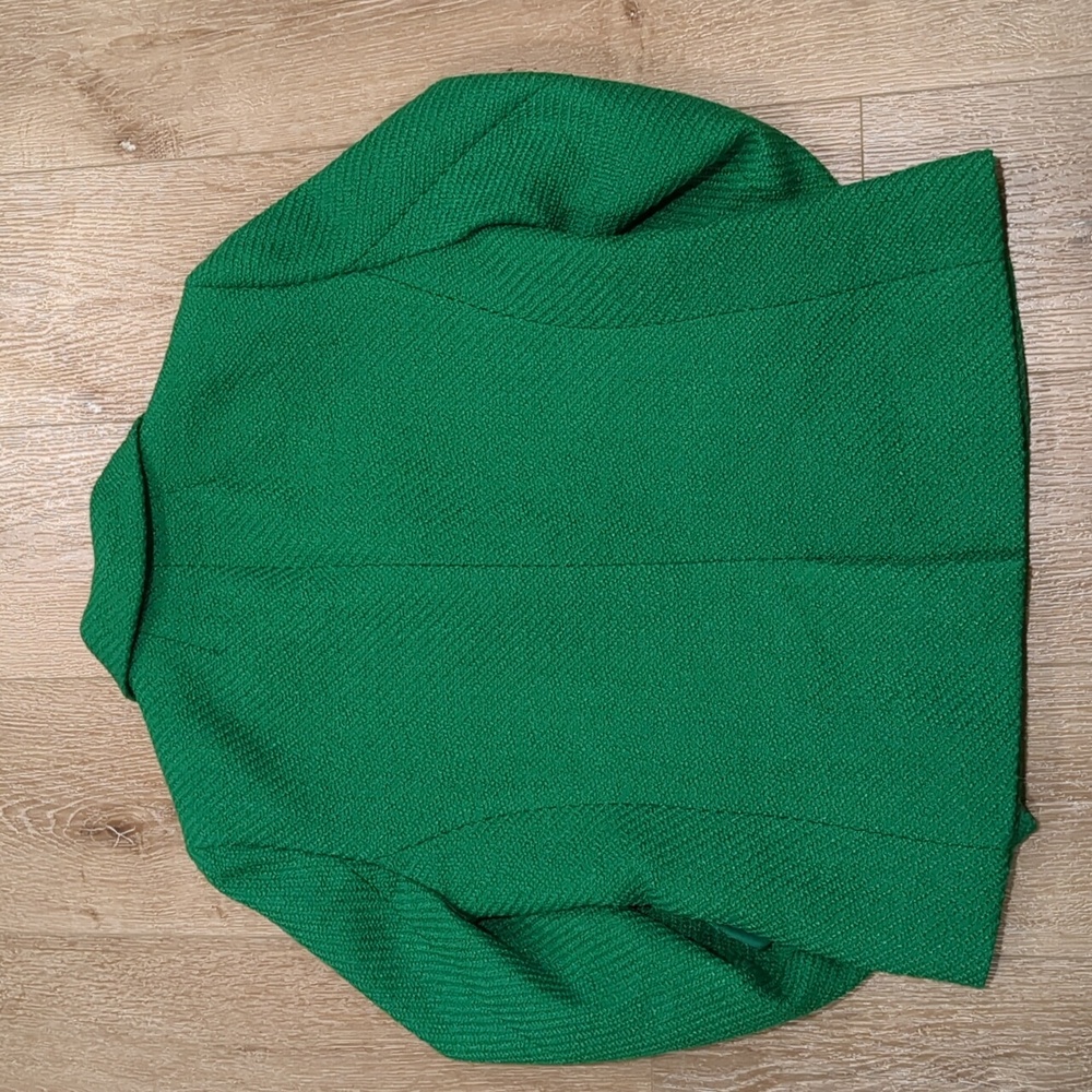 J. Crew School Boy Blazer Picnic Tweed Kelly Green Size 8 - Picture 13 of 17